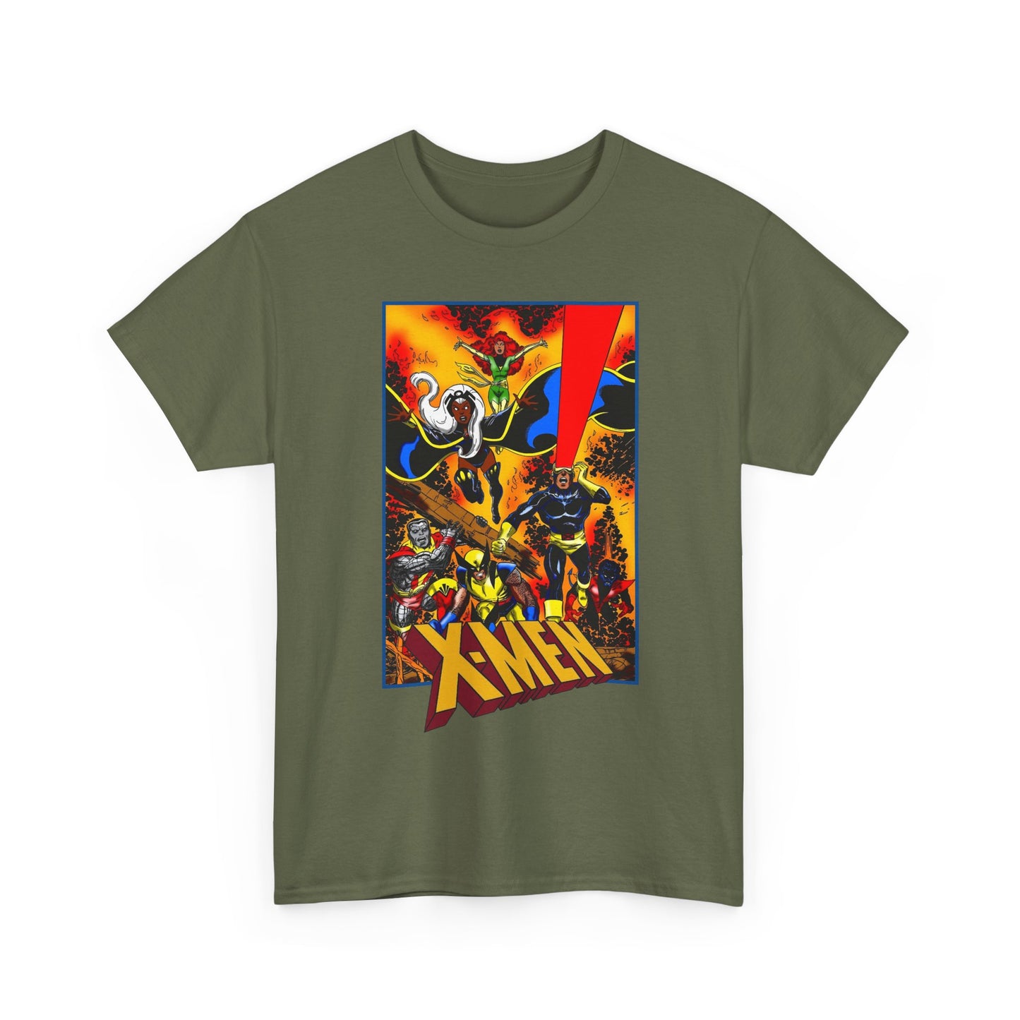 X-men T-Shirt - John Byrne Art - Phoenix, Wolverine, Cyclops, Storm, Nightcrawler, Colossus - Marvel Comics