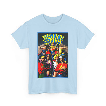 Justice Society T-Shirt - Brian Bolland Art - Dr. Fate, Huntress, Power Girl, Green Lantern, Hawkman, Wildcat - DC Comics - JSA