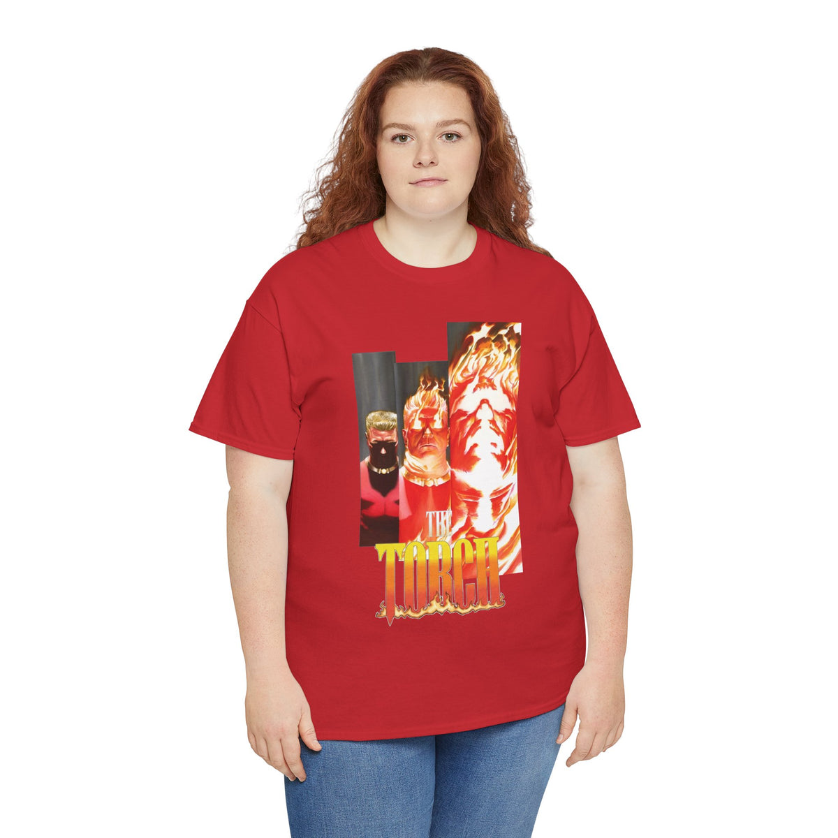 The Torch T-Shirt - Alex Ross Art - Jim Hammond - Golden Age Member of the Invaders - Marvel Comics
