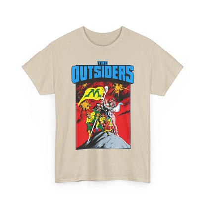 Outsiders T-Shirt - Alan Davis Art - Geo-Force, Halo, Black Lightning, Metamorpho, Katana - DC Comics