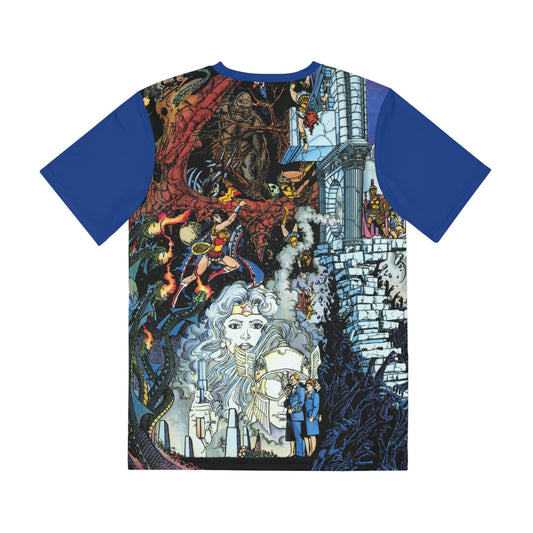 Wonder Woman Challenge of the Gods Polyester Tee (All-Over Print) - George Perez Art - DC Comics