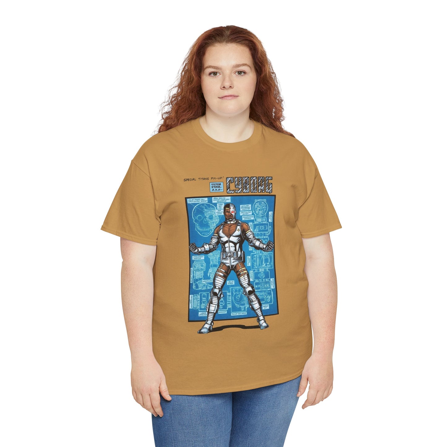 Cyborg T-Shirt - George Perez Art - New Teen Titans Pin-Up Poster - Victor Stone - DC Comics