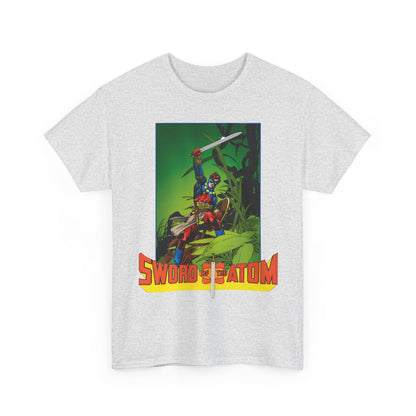 Sword of the Atom T-Shirt - Gil Kane Art - Ray Palmer in Morlaidh - Popular DC Comic Story from the 1980s