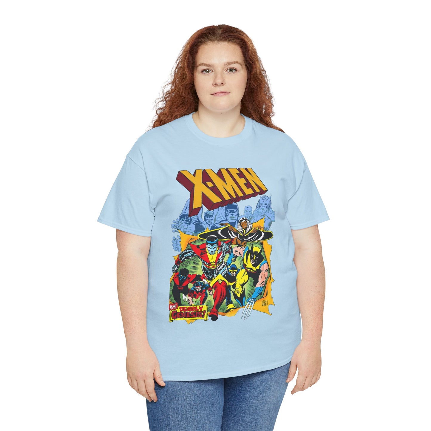 Giant-Sized X-Men T-Shirt - Dave Cockrum Art - Wolverine, Storm, Colossus, Cyclops, Nightcrawler, Thunderbird - New Chris Claremont Era - Marvel Comics