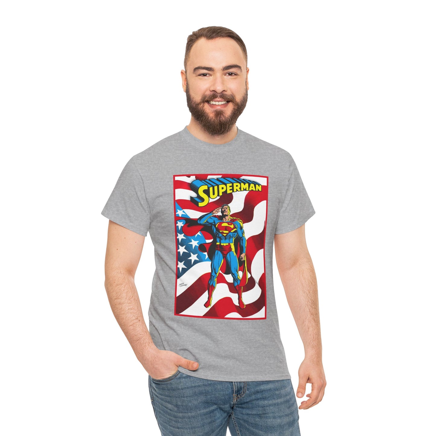 Superman T-Shirt - Jerry Ordway Art - Man of Steel, Metropolis - DC Comics