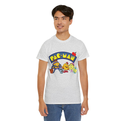 Pac-Man T-Shirt - Ms Pac-Man, Baby Pac - Hanna-Barbera Saturday Morning Cartoon - Popular 1980s TV Animation