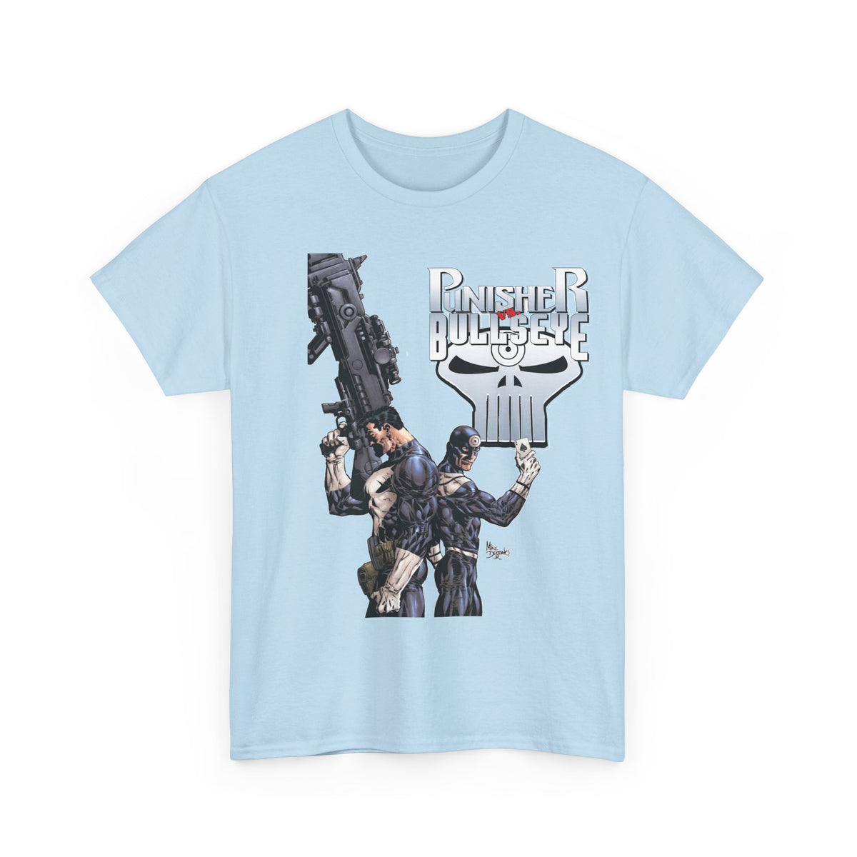 Punisher Vs Bullseye T-Shirt -Mike Deodato Jr Art - Marvel Comics