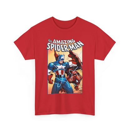 Amazing Spider-Man & Captain America T-Shirt - Todd McFarlane Art - Marvel Comics