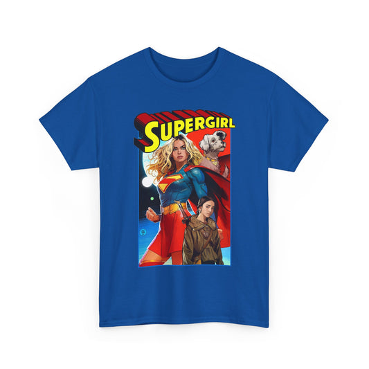 Supergirl & Krypto T-Shirt - Dan Mora Art - Upcoming 2026 Movie with Milly Alcock - DC Comics