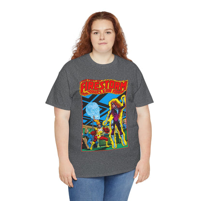 Fury of Firestorm T-Shirt - Pat Broderick Art - Vs Plastique - #7 Cover Art - DC Comics