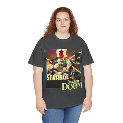 Dr Strange & Doctor Doom T-Shirt - Mike Mignola Art - Triumph & Torment - 1980s Graphic Novel Fighting Mephisto - Marvel Comics