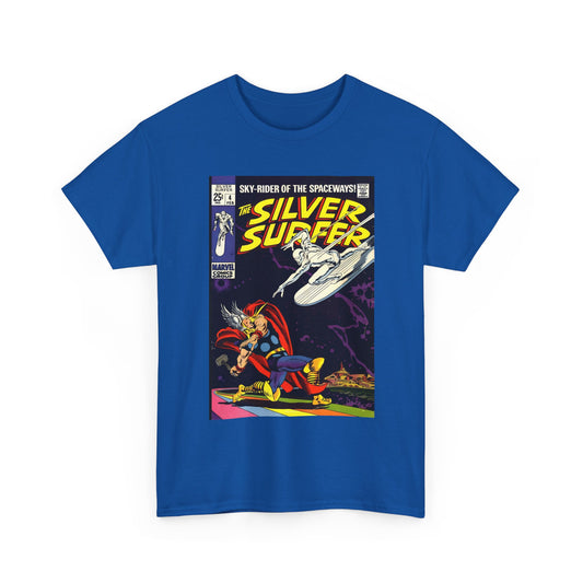 Silver Surfer #4 T-Shirt - Vs Thor - Marvel Comics