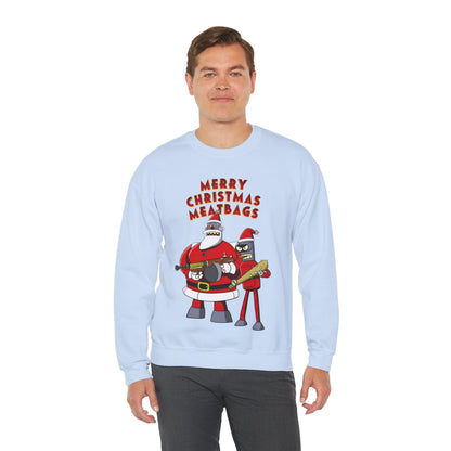 Robot Santa Claus & Bender Futurama Christmas Heavy Blend Crewneck Sweatshirt