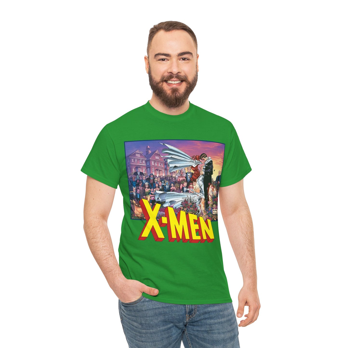 X-Men T-Shirt - Andy Kubert Art - Wedding of Scott & Jean Grey - Marvel Comics