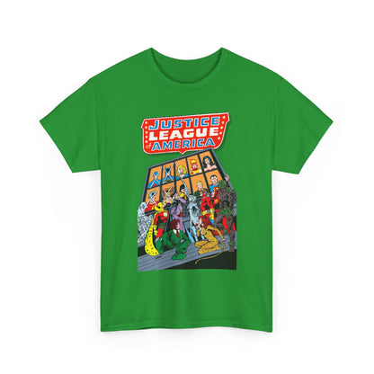 Justice League of America T-Shirt - George Perez Art - Wonder Woman, Hourman, Batman, Firestorm - SSOSV - DC Comics