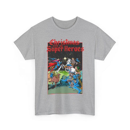 Christmas With the DC Super-Heroes T-Shirt - José Luis García-López Art - Superman, Batman, Jonah Hex, Legion of Super-Heroes - DC Comics