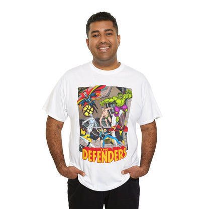Defenders T-Shirt - John Byrne Art - Marvel Comics - Dr Strange, Nighthawk, Hulk