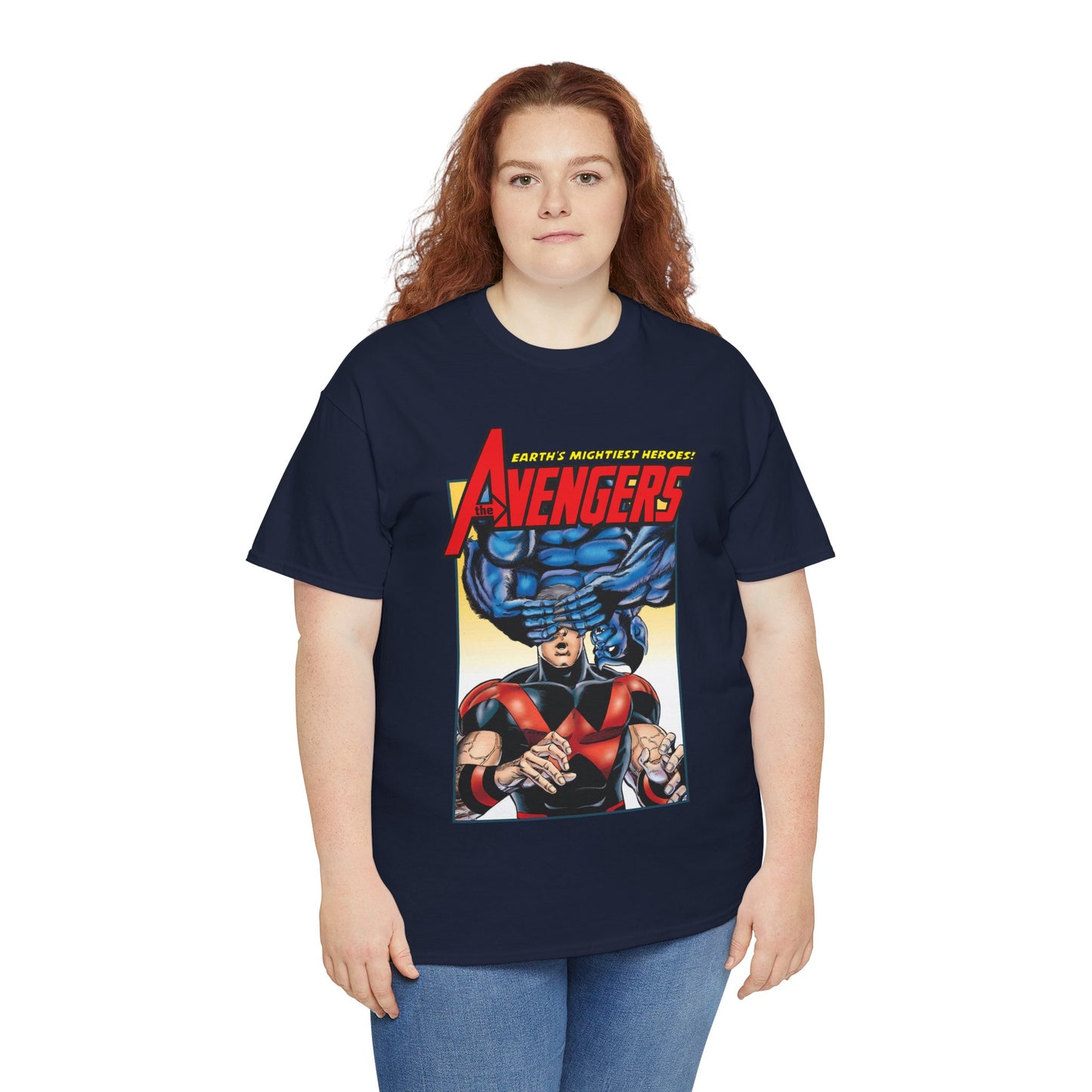 Avengers T-Shirt - George Perez Art - Wonder Man & Beast (Simon Williams & Hank McCoy) - Marvel Comics