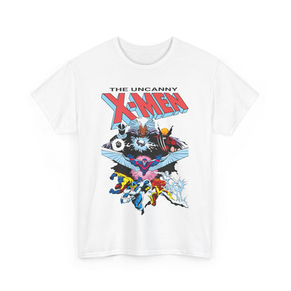 X-Men/X-Factor T-Shirt - Cyclops, Storm, Jean Grey, Iceman, Beast, Wolverine - Marvel Comics - From the Inferno Storyline - Mutant Battle
