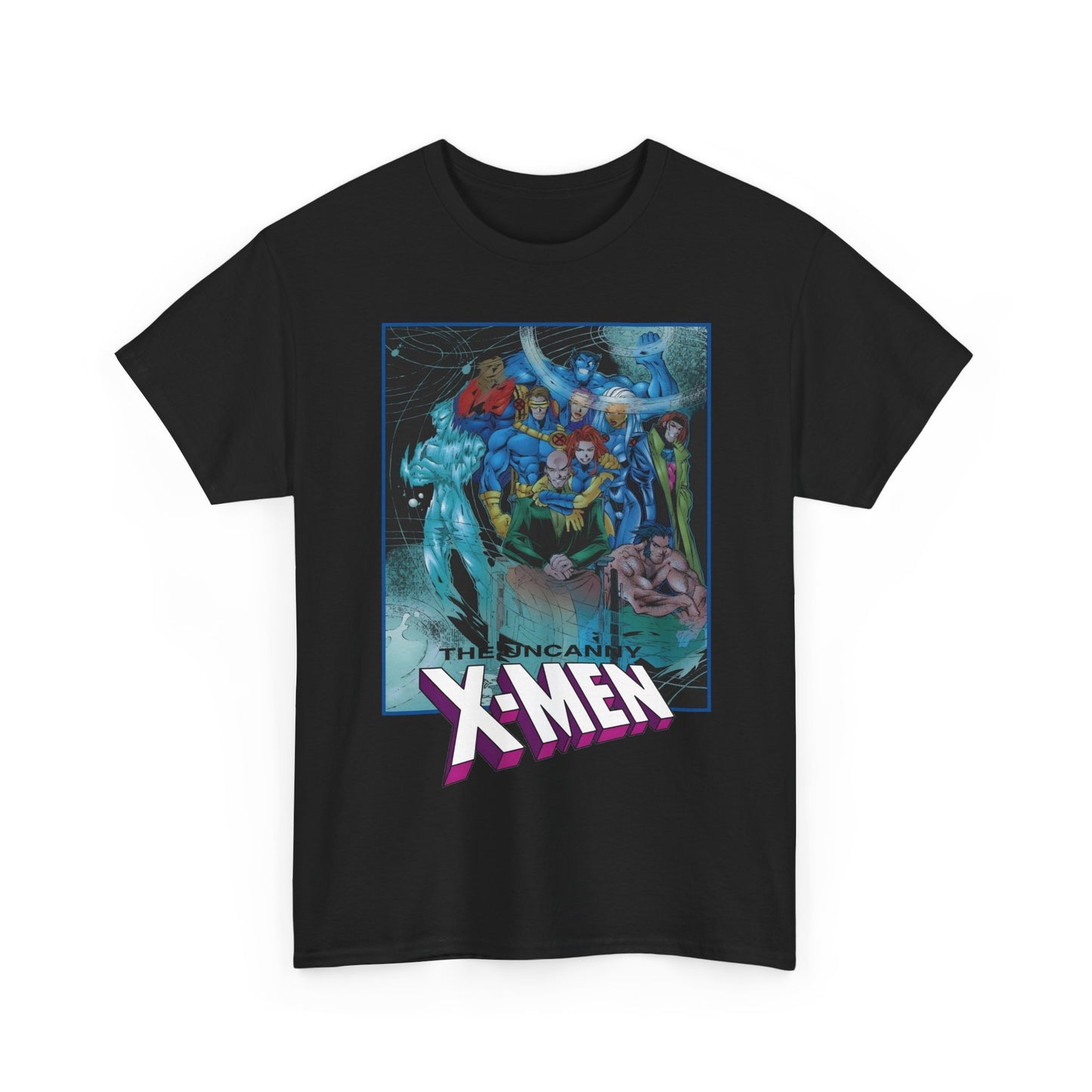 Uncanny X-Men T-Shirt - Joe Madureira Art - #337 Cover Art - Cyclops, Gambit, Wolverine, Storm, Iceman, Professor X - Marvel Comics