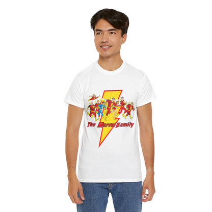Marvel Family T-Shirt - Shazam - DC Comics - Mary Marvel, Hoppy the Marvel Bunny, Uncle Marvel, Captain Marvel Jr - DC Who's Who Art