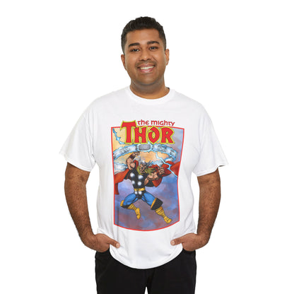 The Mighty Thor T-Shirt - George Perez Art - Mjolnir - Avengers Member - God of Thunder - Asgard Warrior - Marvel Comics