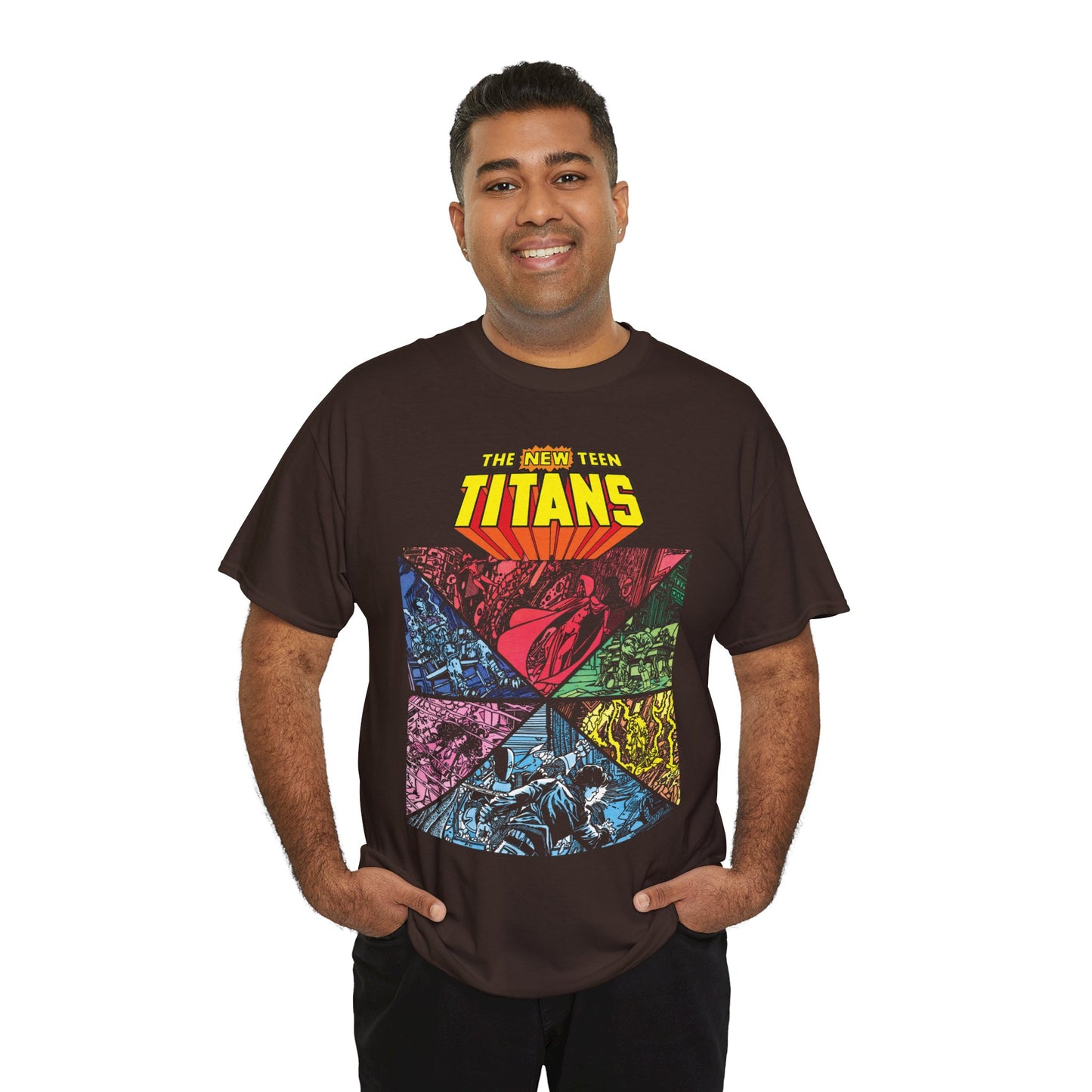 New Teen Titans T-Shirt - George Perez Art - Judas Contract - Betrayal - Tales of the Teen Titans #43 Cover Art - DC Comics
