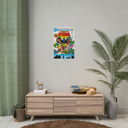 New Teen Titans Rolled Poster - George Perez Art - DC Comics - #1 Cover - Multiple Sizes Up to 24"x36"