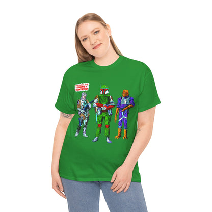Boba Fett, Bossk, Dengar T-Shirt - Star Wars Bounty Hunters from Empire Strikes Back - Marvel Comics 1980s Art - Alternate Colors