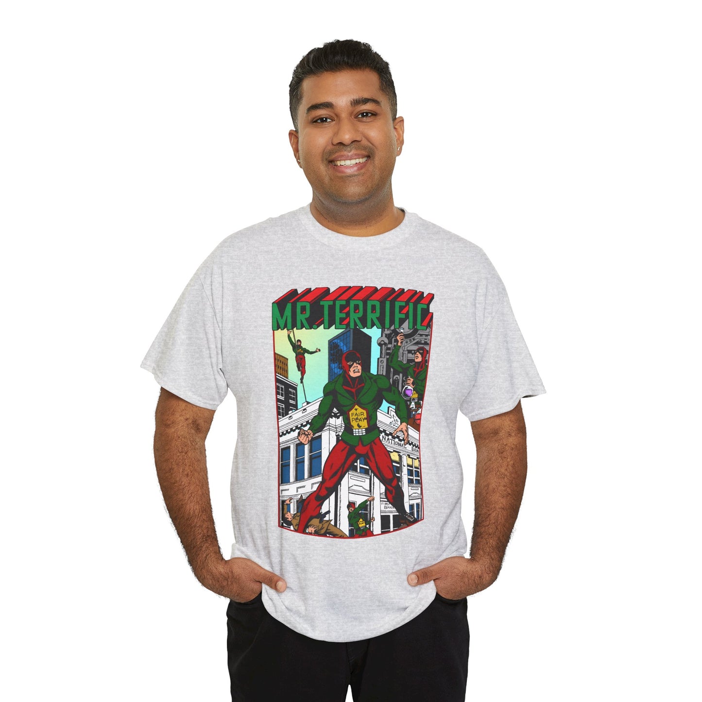 Mr Terrific T-Shirt - JSA Member - Golden Age Hero - DC Comics