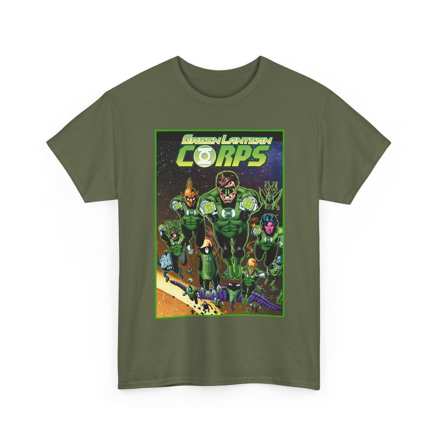 Green Lantern Corps T-Shirt - Brian Bolland Art - DC Comics - Hal Jordan, Tomar Re, Katma Tui