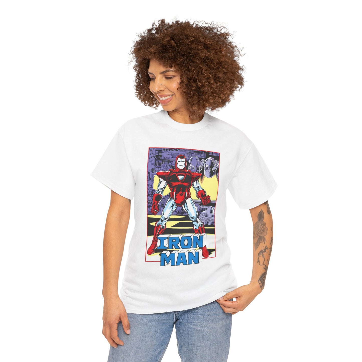 Iron Man T-Shirt - Tony Stark, Stark Industries - Silver Centurion Armor - Marvel Comics
