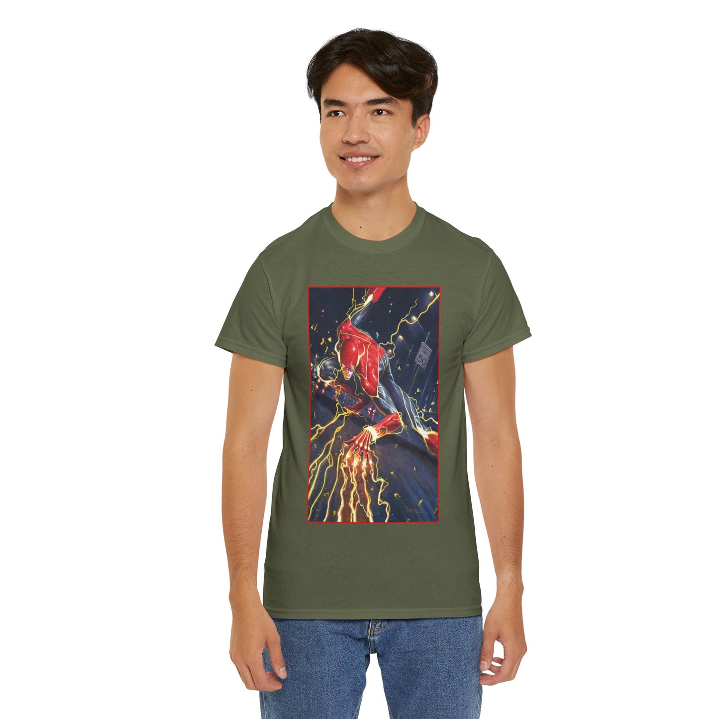 Flash T-Shirt - Davide Paratore Art - DC Comics