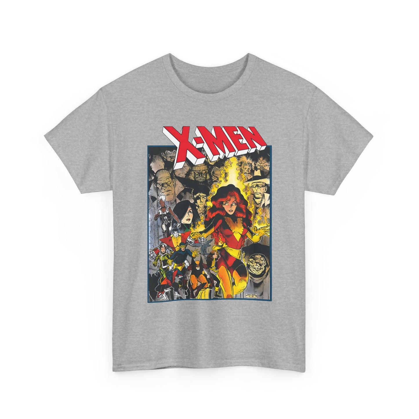 Uncanny X-Men T-Shirt - Arthur Adams Art - Dark Phoenix: From the Ashes Story - Storm, Cyclops, Wolverine, Rogue, Colossus, Nightcrawler - Marvel Comics