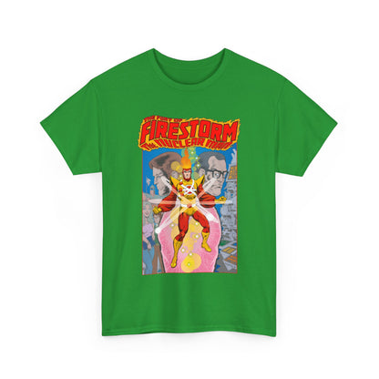 Fury of Firestorm T-Shirt - Pat Broderick Art - The Nuclear Man - Ronnie Raymond, Professor Martin Stein - DC Comics