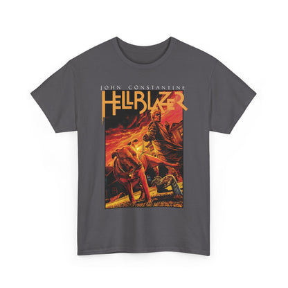 John Constantine Hellblazer T-Shirt - Lee Bermejo Art - #236 Cover - Dog Lifting a Leg on a Zombie - Vertigo Comics, DC Comics