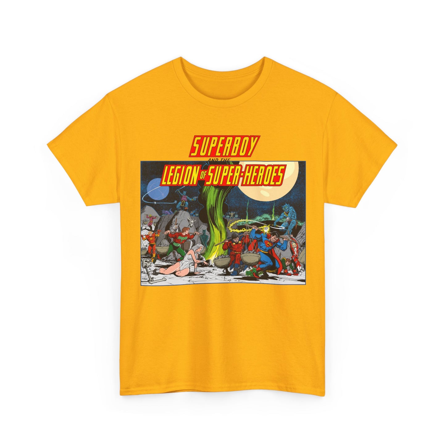 Superboy & Legion of Super-Heroes T-Shirt - Jim Starlin Art - DC Comics
