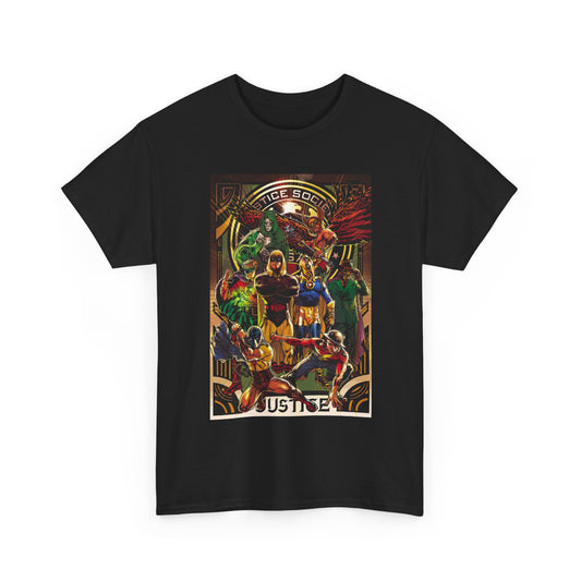 Justice Society T-Shirt - Tony Harris Art - Hawkman, Hourman, Dr Fate, Spectre, Sandman, Green Lantern, Atom, Flash - JSA - DC Comics