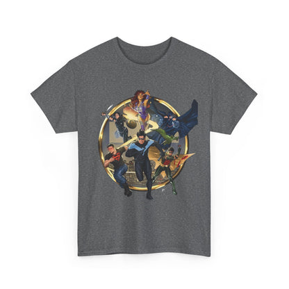 Titans T-Shirt - Taurin Clarke Art - Nightwing, Raven, Starfire, Wonder Girl, Superboy, Robin - DC Comics