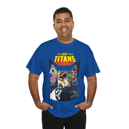 New Teen Titans T-Shirt - George Perez Art - Dr. Light, Titans Tower - DC Comics