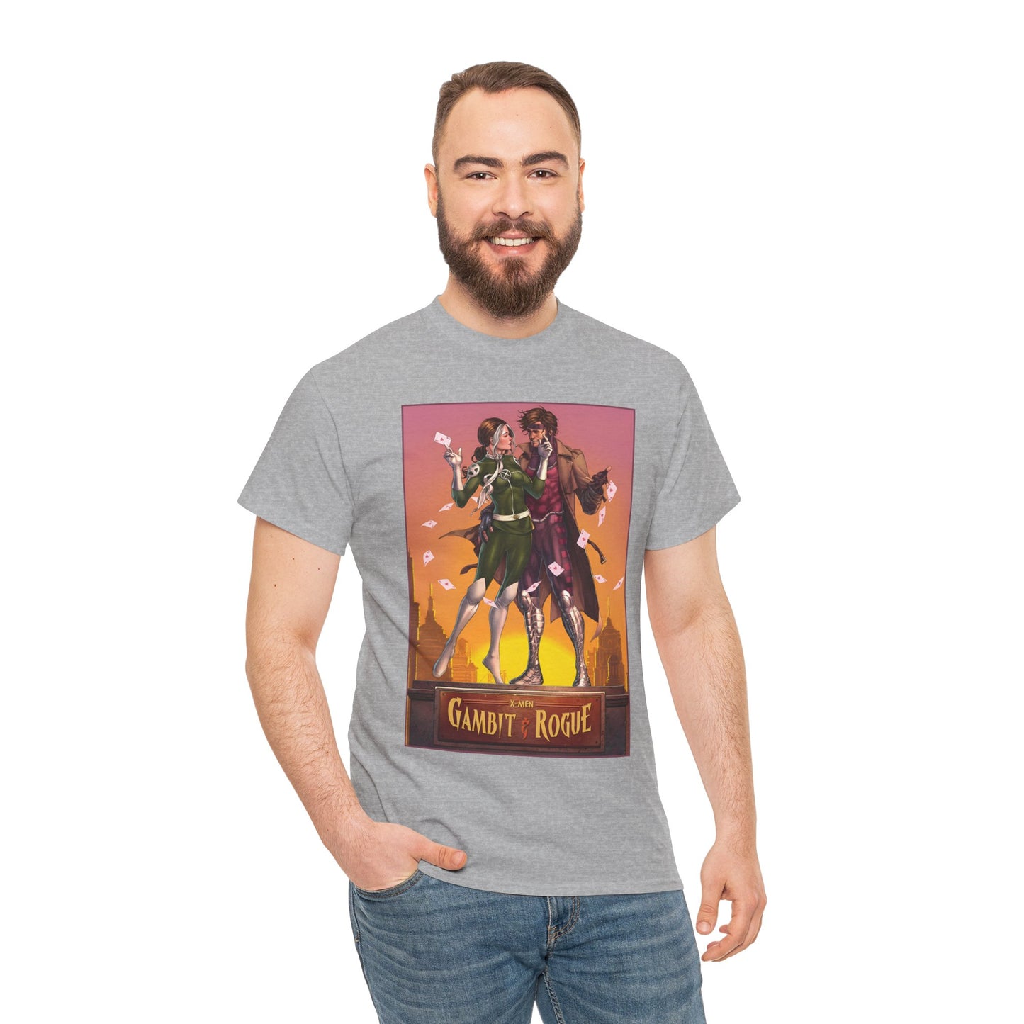 Gambit & Rogue T-Shirt - Mike Choi Art - Popular X-Men Members - Marvel Comics