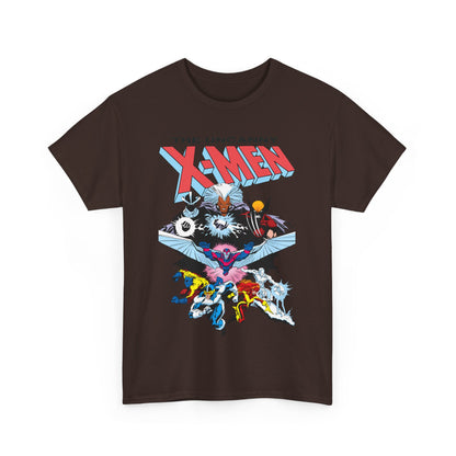 X-Men/X-Factor T-Shirt - Cyclops, Storm, Jean Grey, Iceman, Beast, Wolverine - Marvel Comics - From the Inferno Storyline - Mutant Battle