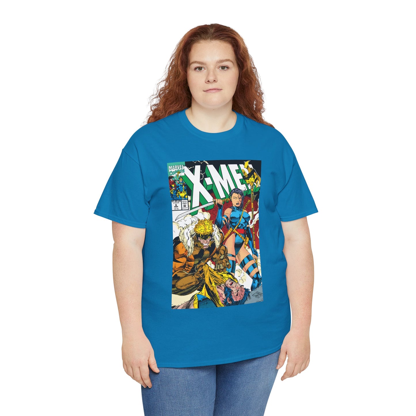 X-Men #6 T-Shirt - Jim Lee Art - Psylocke & Sabretooth - Marvel Comics