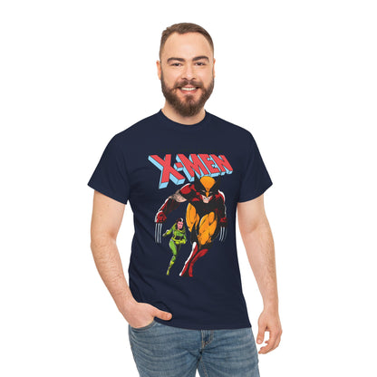 Wolverine & Rogue T-Shirt - Paul Smith Art - X-Member, Mutants - Marvel Comics - Uncanny X-Men #173 Cover - Logan