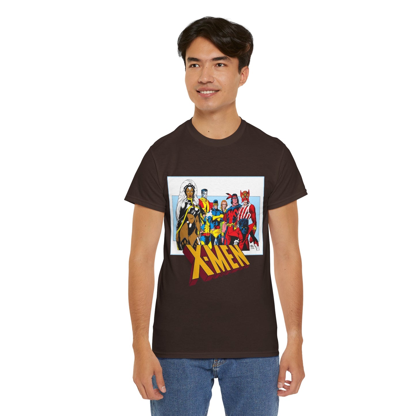 X-Men T-Shirt - Arthur Adams Art - Cyclops, Nightcrawler, Storm, Wolverine, Thunderbird, Sunfire, Banshee - Marvel Comics