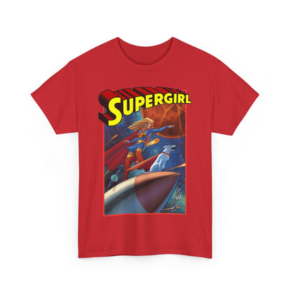 Supergirl & Krypto T-Shirt - Amanda Conner Art - Kara from Krypton - Superman's Pet Superdog - DC Comics