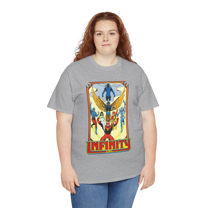Infinity Inc Shirt - Todd McFarlane Art - Jade, Obsidian, Fury, Northwind, Nuklon, Silver Scarab, Star-Spangled Kid - JSA Successors - DC Comics