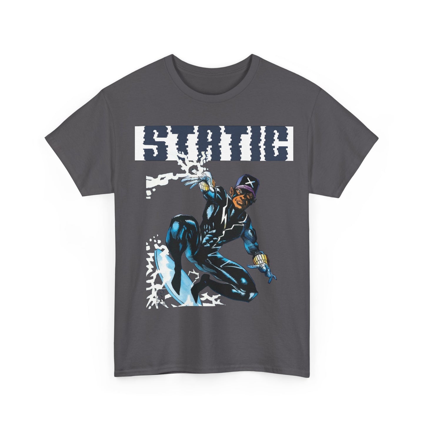 Static T-Shirt - Denys Cowan Art - DC Comics, Milestone Media - Shock to your System