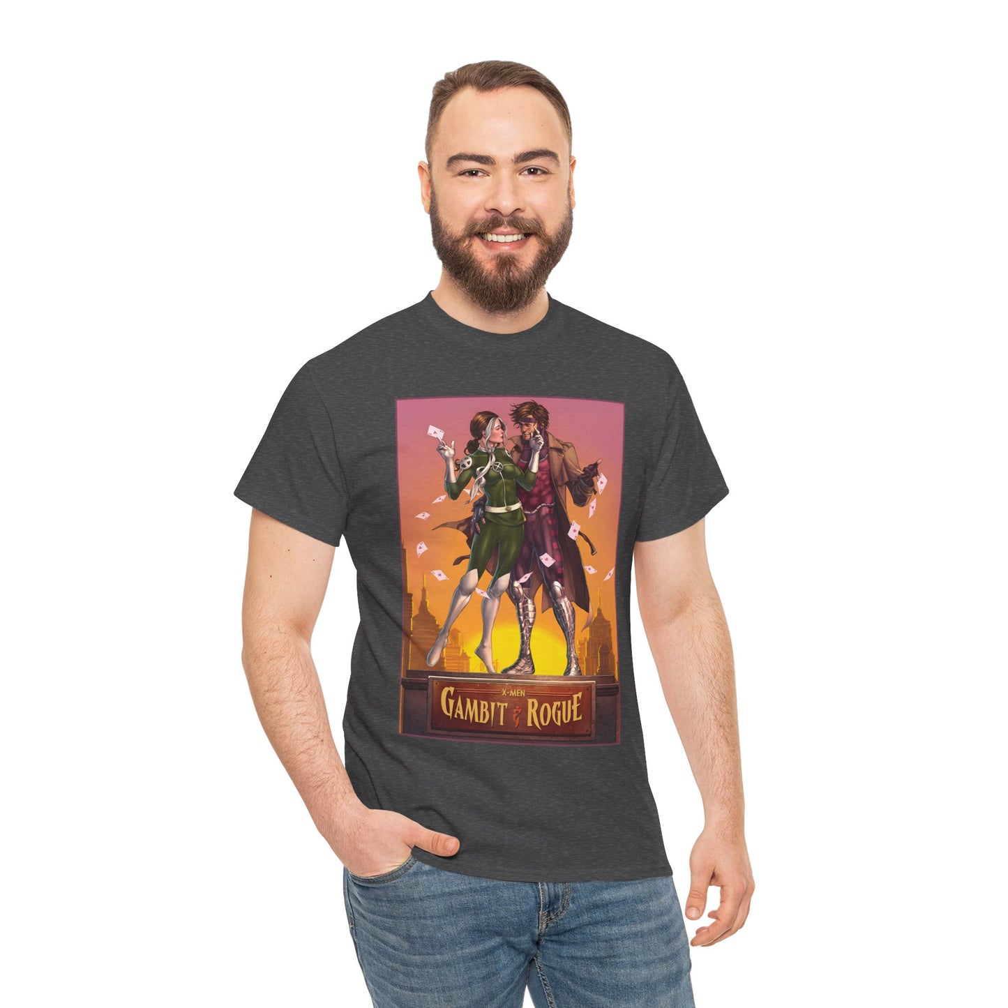 Gambit & Rogue T-Shirt - Mike Choi Art - Popular X-Men Members - Marvel Comics