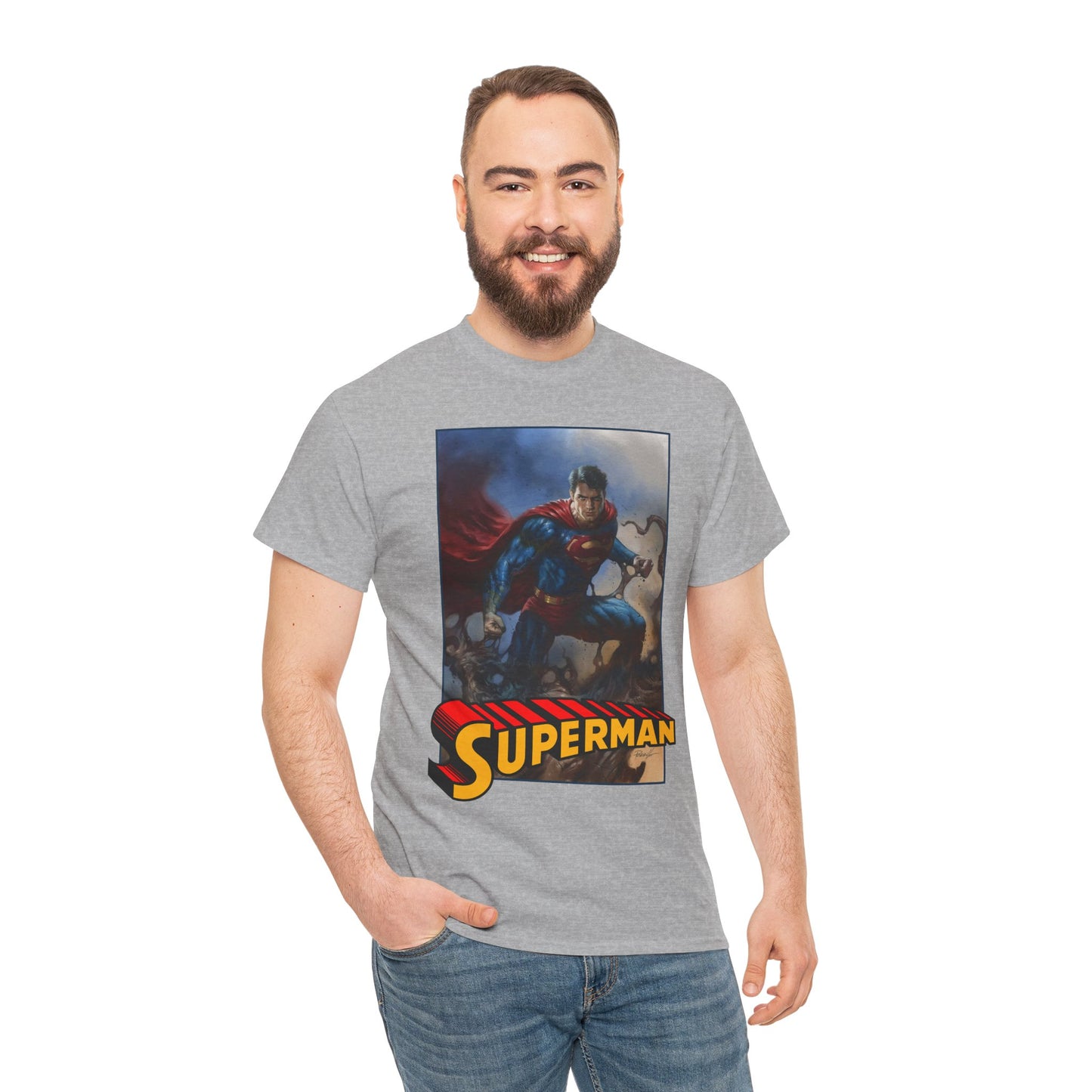 Superman T-Shirt - Lucio Parrillo Art - Man of Steel - DC Comics